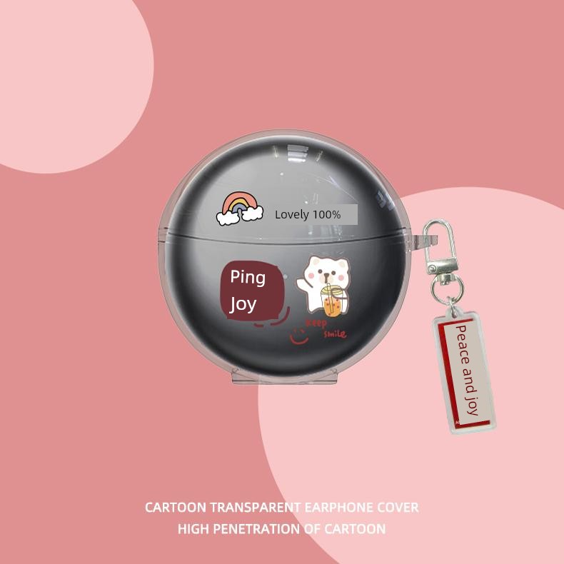 S6s Ultra Protective Case for Sanag Serena Small Nebula S6s Bluetooth Headphone Case New Arrival S6spro Transparent Silicone Earphone Case Pro Drop-Resistant Soft Case Cartoon Cute Female