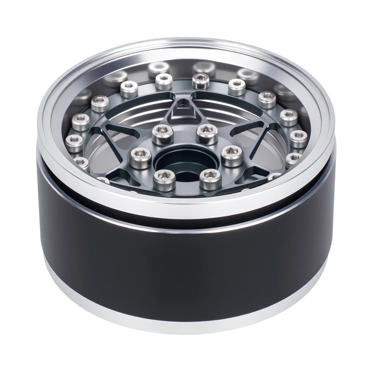 Universal CNC Aluminum 1.9" Beadlock Wheels for 1/10 RC Crawler - Fits Axial SCX10, TRX4, TRX6, Redcat Gen8, D90 Upgrade Parts