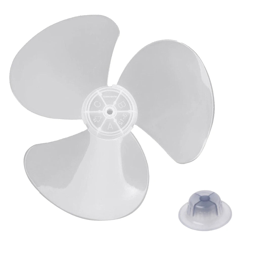 High Quality Fan Blade 3 Leaves Radius 14cm Standing Pedestal Floor Wall Table Fanner Transparent Black Transparent White