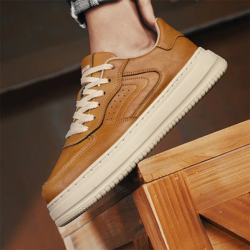 Men's shoes spring and autumn soft-sole non-slip casual shoes fashion Joker outdoor walking shoes youth light sports board shoe