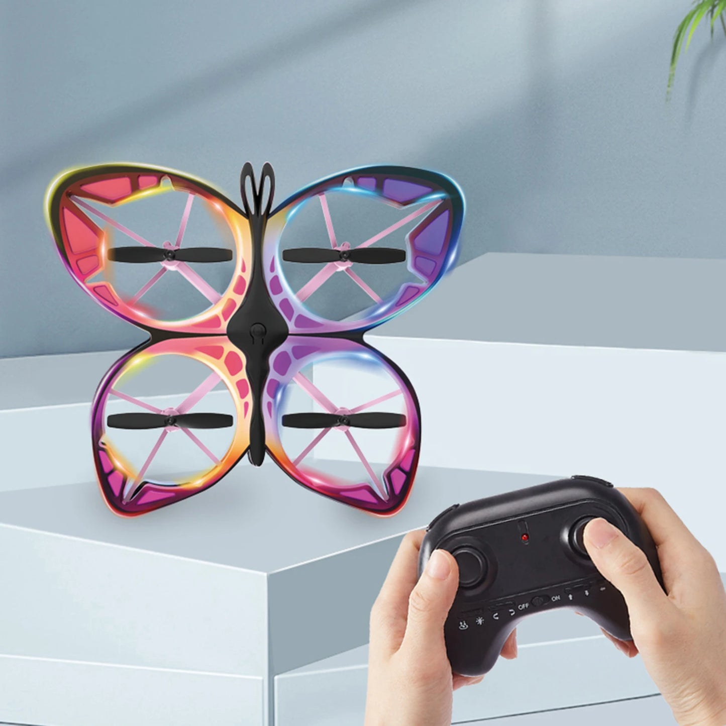 Mini Drone for Kids Remote Control Drone with Colorful Light 3D Flip, Headless Mode, Altitude Hold Ideal gift Toy for Beginners