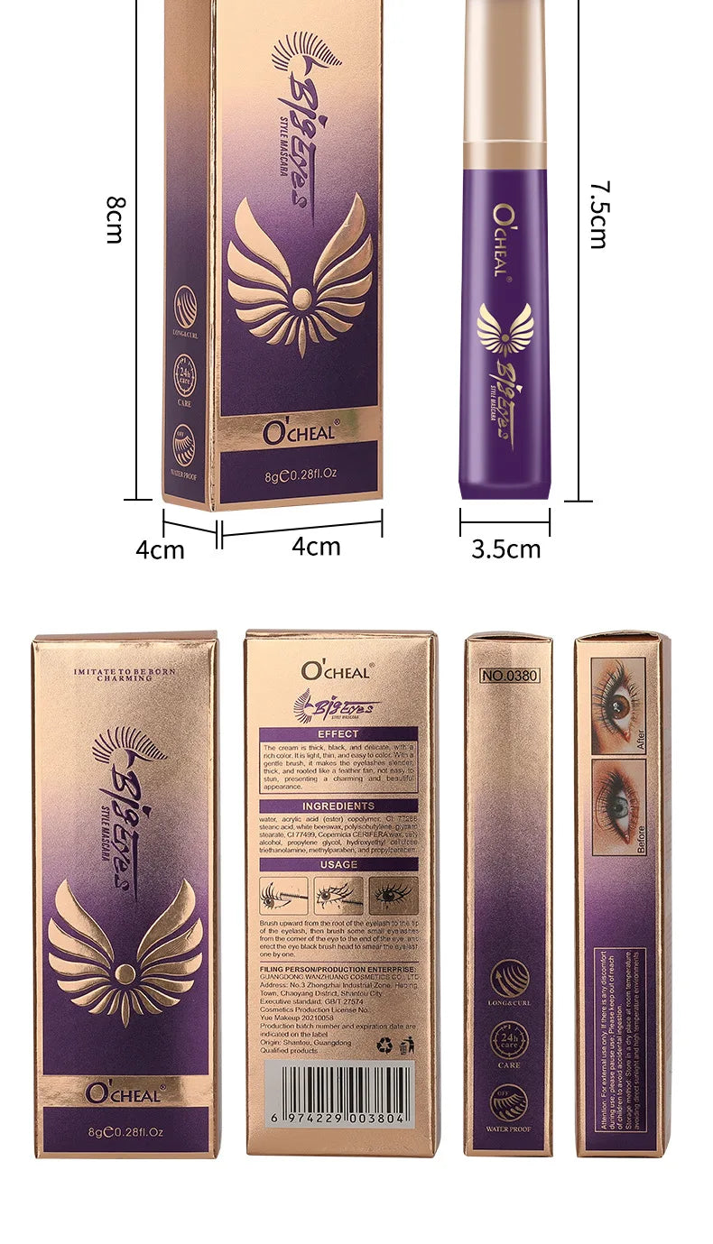 Eyelashes Lengthening Mascara Waterproof Long Lasting Silky Lash Black Eyelashes Extension Make Up Beauty Eye Korean Cosmetic