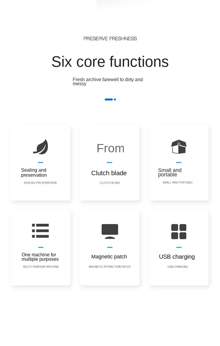 Vacuum Bag Sealing Machine Plastic Package Sealer Bags Clip Bag Handheld Sealer Food Packaging Heat Sealer For Home