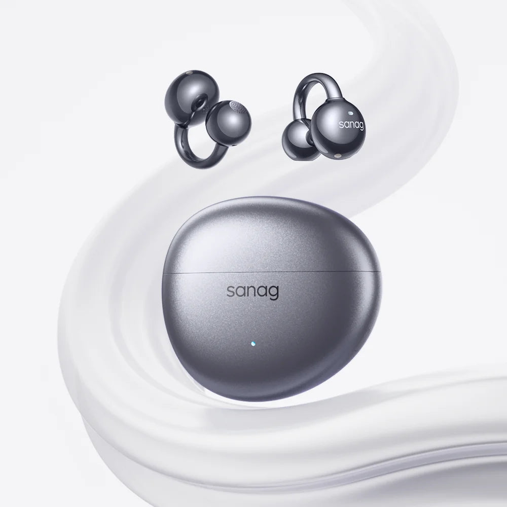 Sanag S7S AI Open Ear Clip on Headphones HiFi 3D Stereo Sound Quality AI Assistant Wireless Bluetooth Earphones APP EQ Setting