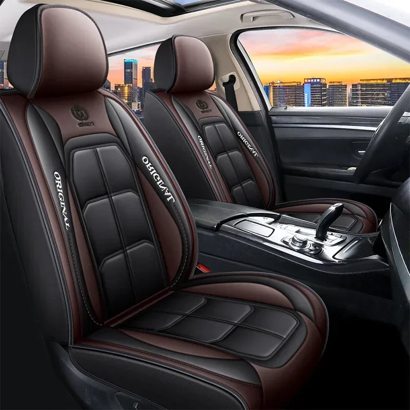 Car Seat Cover Set, 5 Colors , Universal Fit, Full Coverage, Stylish & Durable, Enhance Car Interior Accessories
