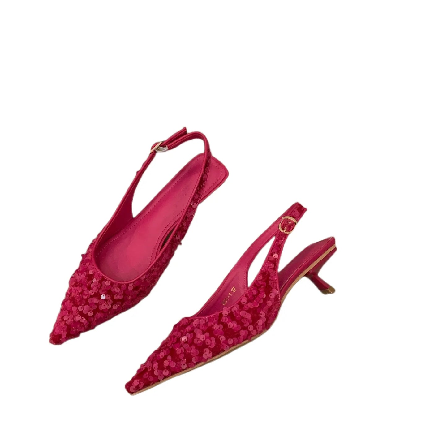 New Pointed Stiletto High Heels Shoes Sexy silver sequins Shallow Mouth Single Shoes Women's Work Dress Shoes High Heel Pumps
