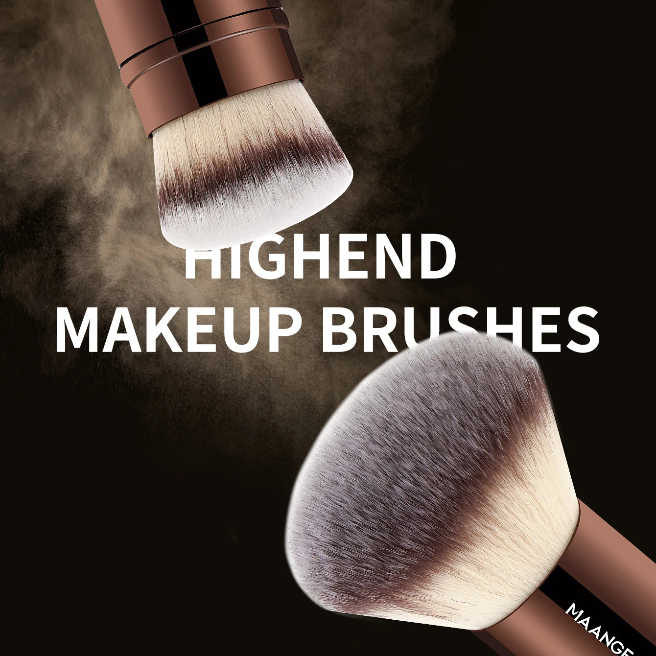 MAANGE Professional Makeup Brush Set Double Head Foundation Powder Concealer Blush Makeup Brush Soft Fiber Hair Cosmetic Beauty