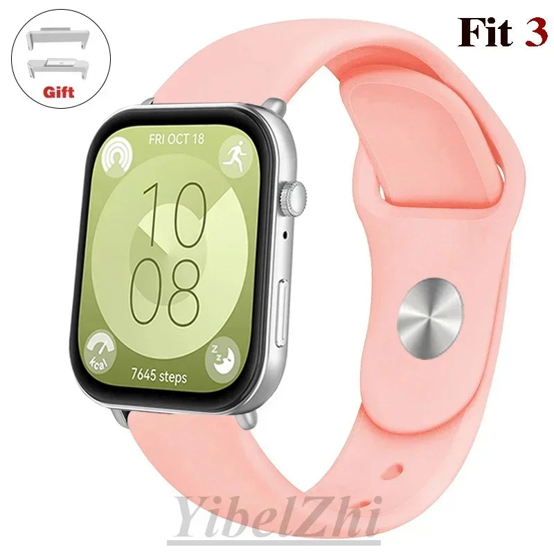 sport Band For Huawei Watch FIT 3 Strap smartwatch Silicone Official 1:1 correa for Huawei Watch fit3 2024 watchband Accessories