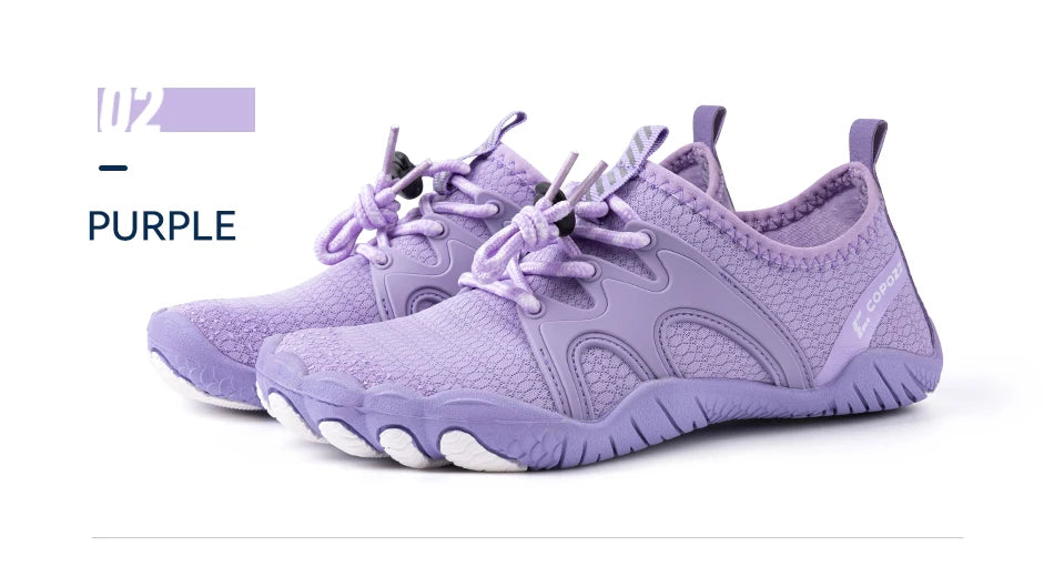 COPOZZ Unisex Water Shoes Barefoot Shoes Outdoor Beach Water Sports Upstream Aqua Shoes Sport Running Fitness Non-slip Sneakers