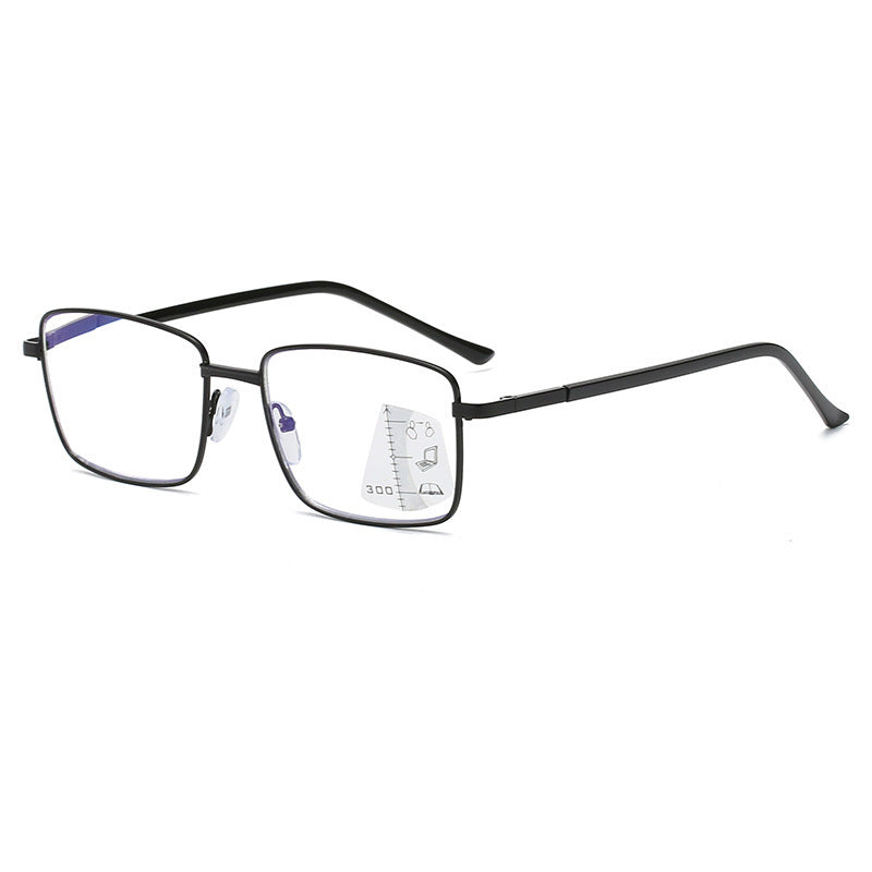 Color Changing Reading Glasses Men Automatic Zoom Progressive Multifocal Presbyopia EyeGlasses +1.0-+4.0 Anti Blue Light Eyewear