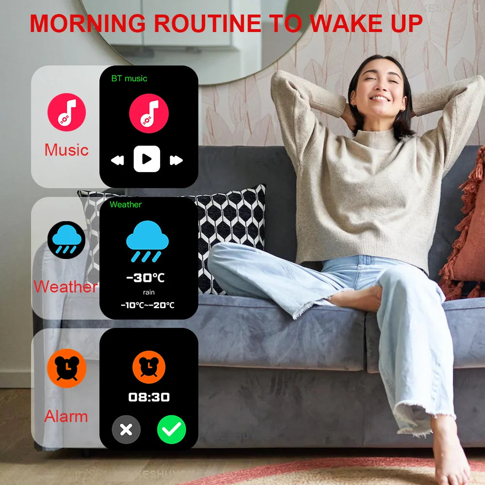 LAXASFIT New H9 Promax Smart Watch Dial to Answer Calls Calorie Tracking Heart Rate Oximetry Monitoring Bluetooth Smartwatch