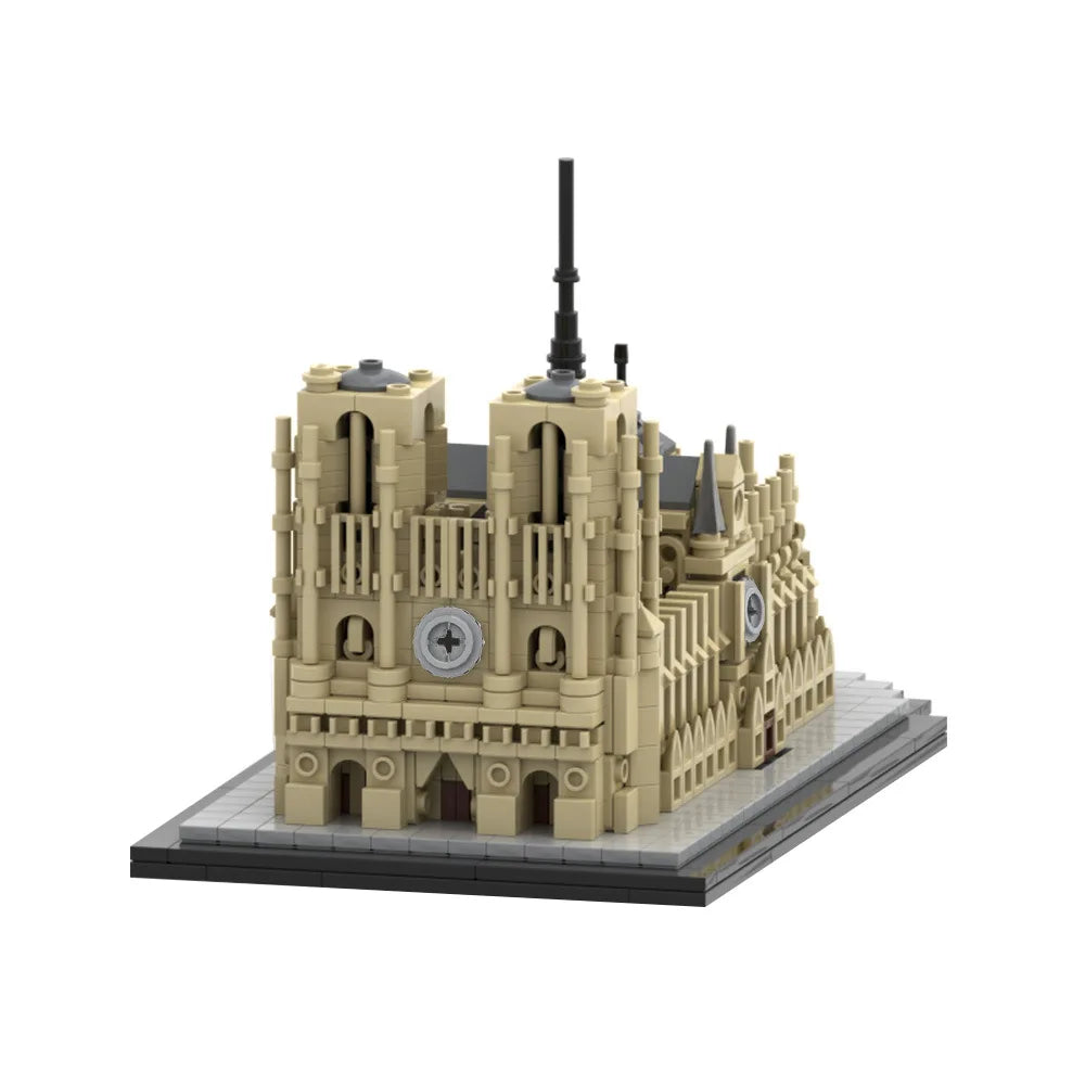 MOC Iconic Church Cathedral of Santa Maria del Fiore Building Blocks Set Famous Architecture Street Assemble Toys Children Gifts