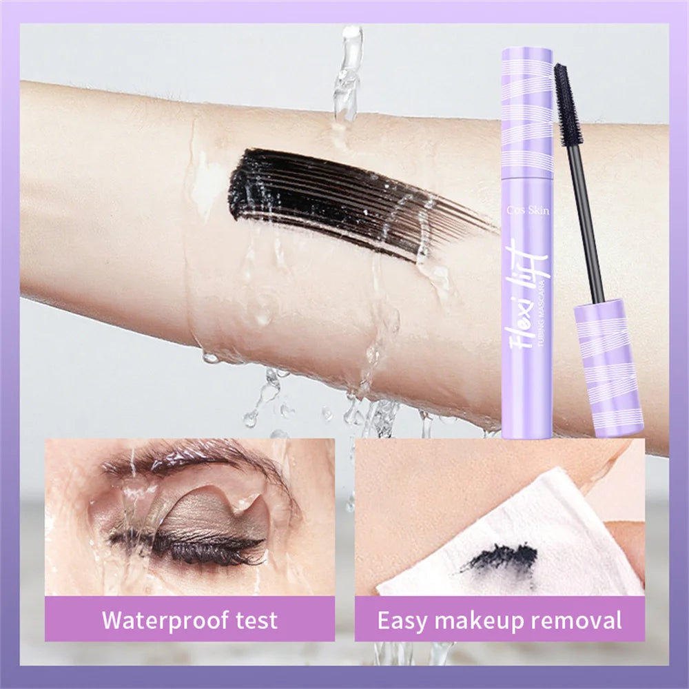 5D Waterproof Mascara Lengthening Eyelashes Long Lasting Sweatproof Mascara Black Silk Fibre Make Up Beauty Korean Cosmetics New
