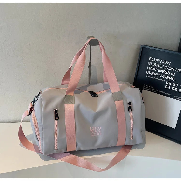 Fashion Travel Bags For Women Large Capacity Men's Sports Bag Waterproof Weekend Sac Voyage Female Messenger Bag Dry And Wet