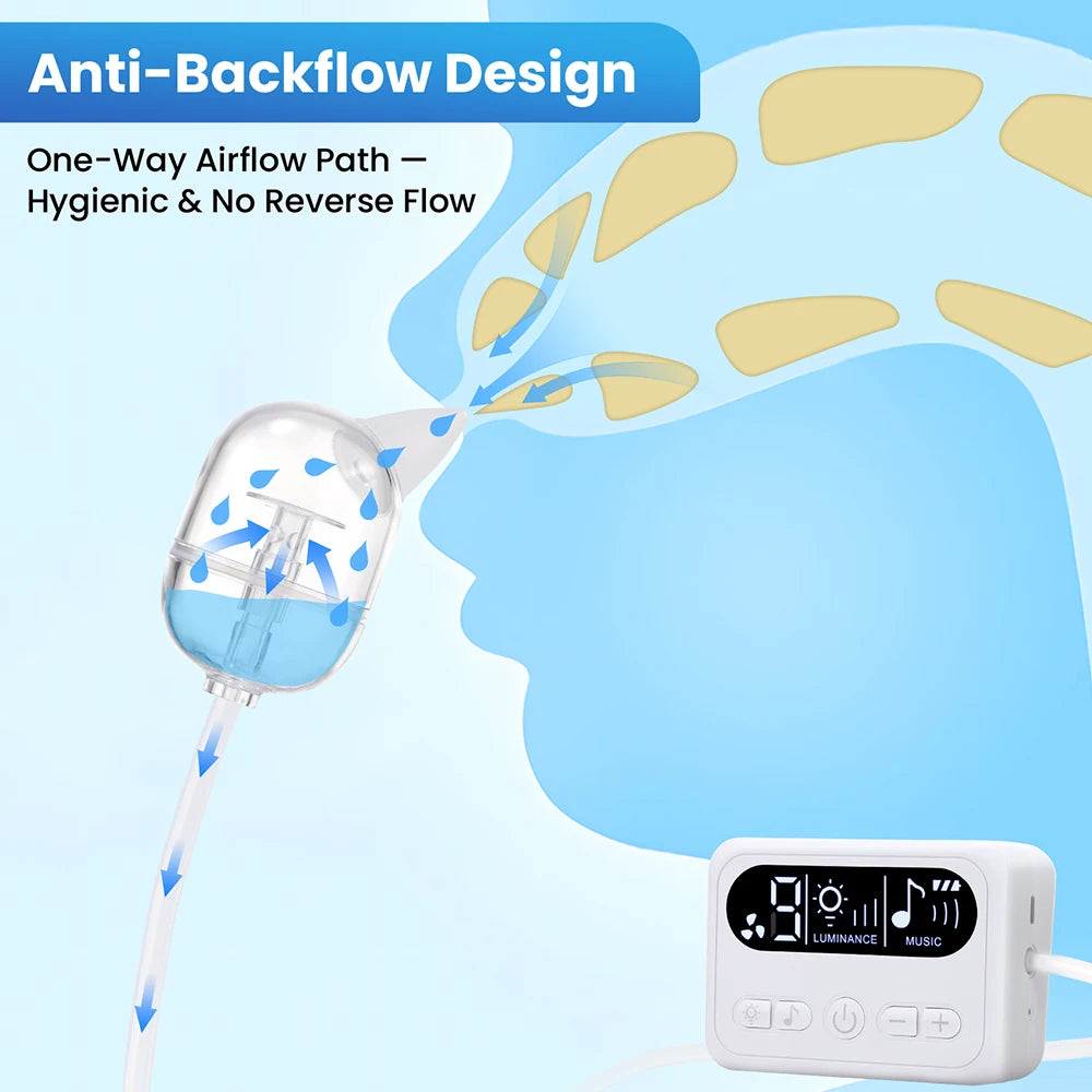 Baby Nasal Aspirator Electric Nose Cleaner Newborn Baby 9-Speed Nose Suction Device Booger Mucus Sucker for Infant Low Noise