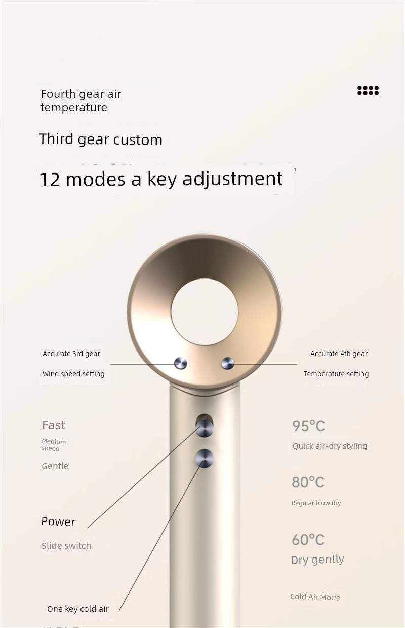 German Electric Hair Dryer For Home Anion Hair Care High Power Student Dormitory Mute Hair Dryer High Speed Huaqiang North Imitation