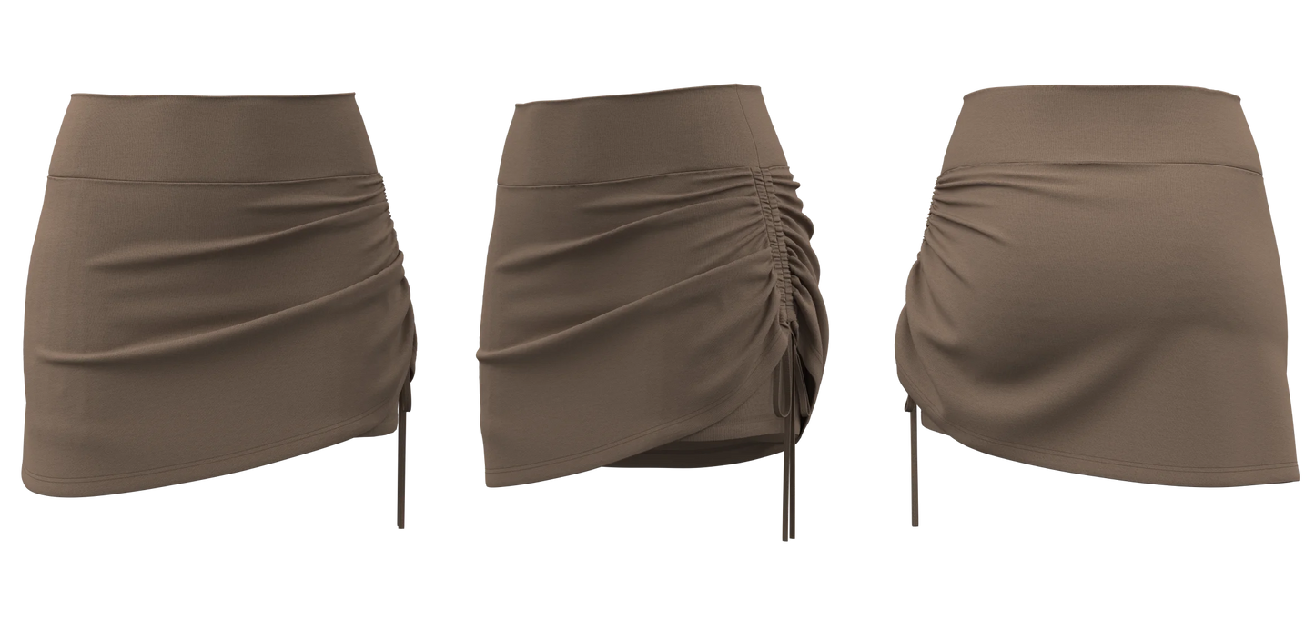 2025 New Wrinkled Sports Skirts Women Fashion Gym Skirts High Waist Hip Lift Running Yoga Fitness Skirt 2 in 1 Athletic Skort