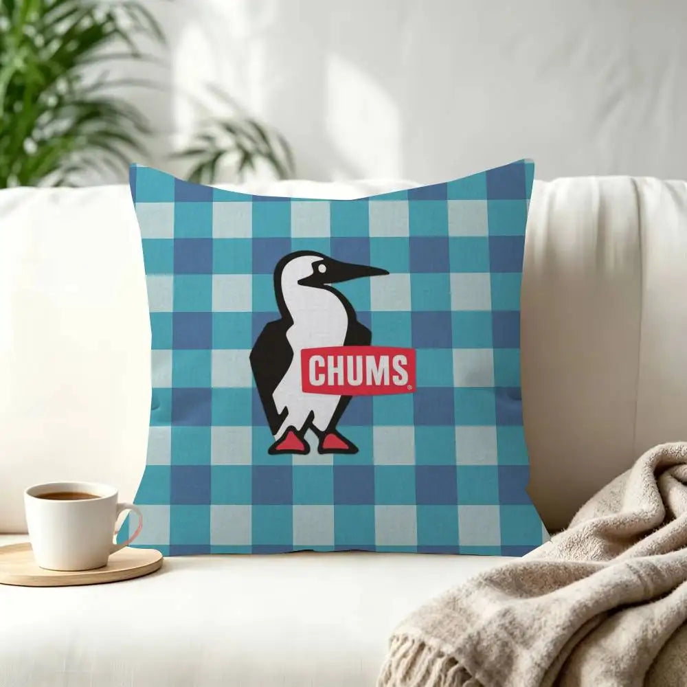 Fashion C-Chums-s Cushion  Decorative Polyester Throw Pillow Cover Square Suitable for Home Office Coffee Shop Decor
