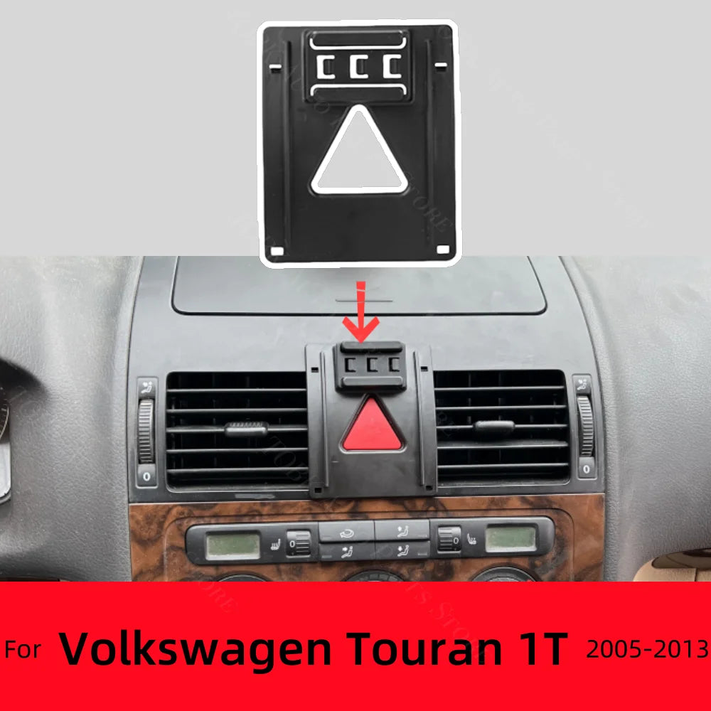 For Volkswagen VW Touran 1T 2005-2013 2009 2010 Car Phone Holder Special Fixed Bracket Base Wireless Charging Cars Accessories