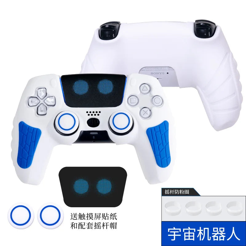 For PS5 Controller Anti-Slip Silicone Cover 30th Anniversary Limited Edition With Touch Screen Sticker For PS5 Controller Shell