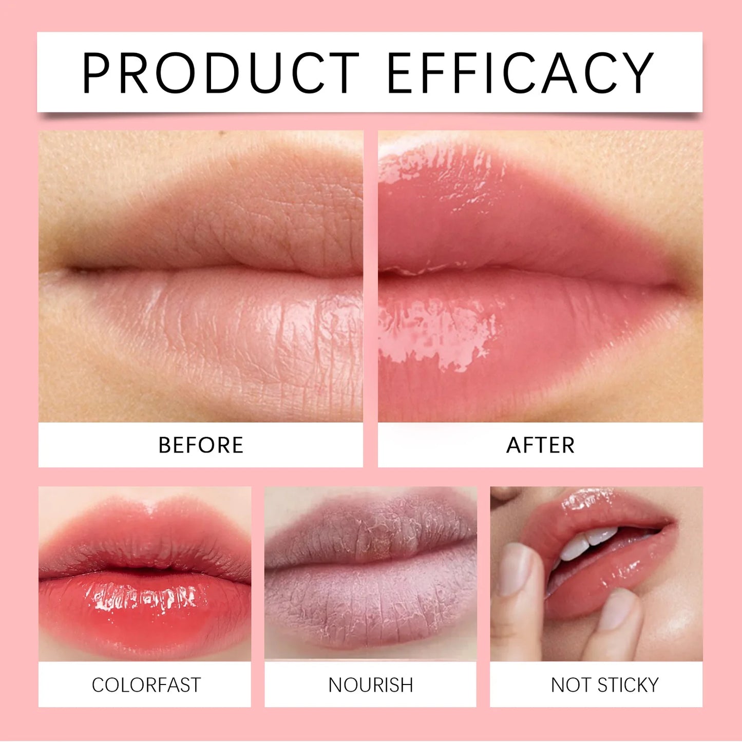 Pink Moisturizing Honey Lipstick Deep Moisturizing Restore Lip Elasticity Prevent Chapped Lips Hydrating Dryness Care Lip Balm