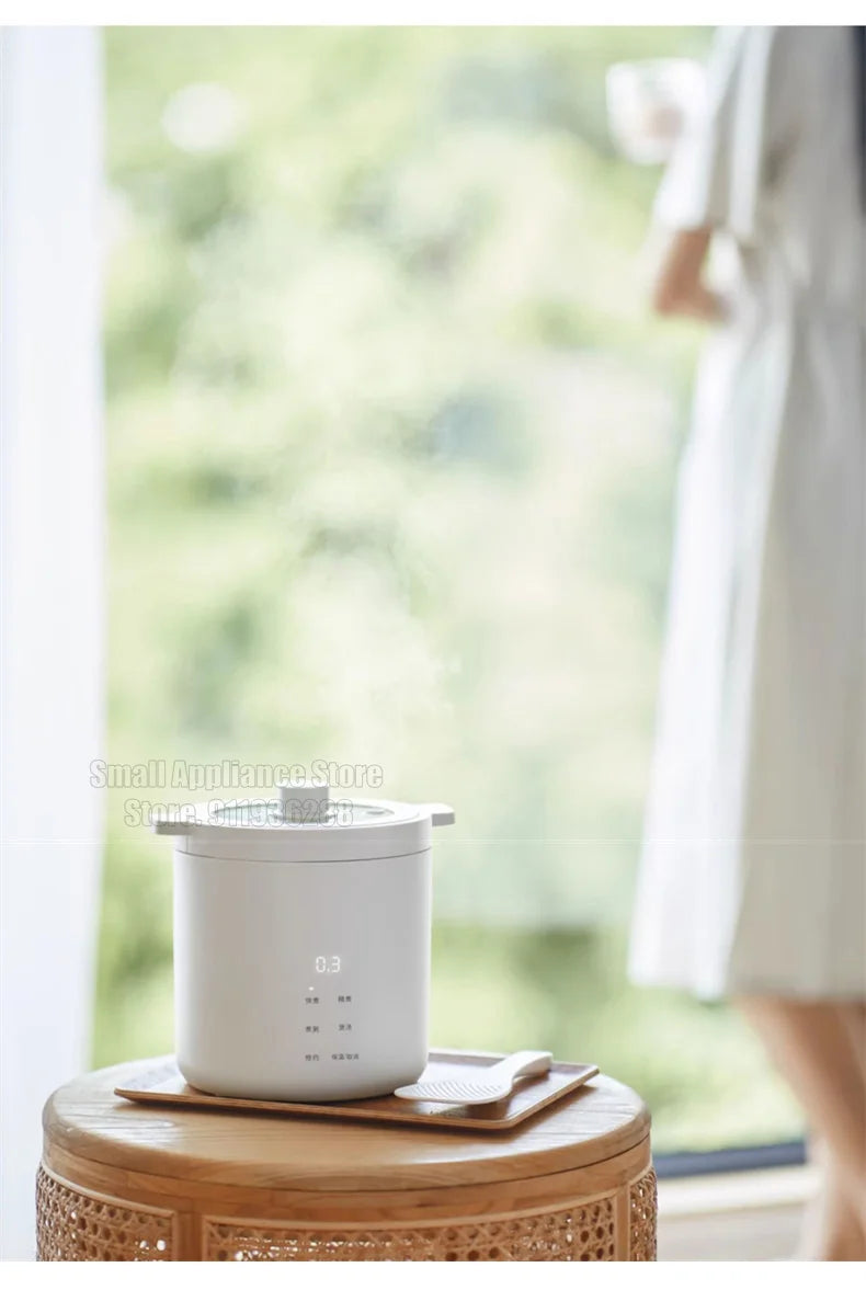 Olayks Rice Cooker 1.2L Multifunctional Electric Cooker 25min Fast Cooking For Dormitory Office Mini Portable Electric Hot Pot