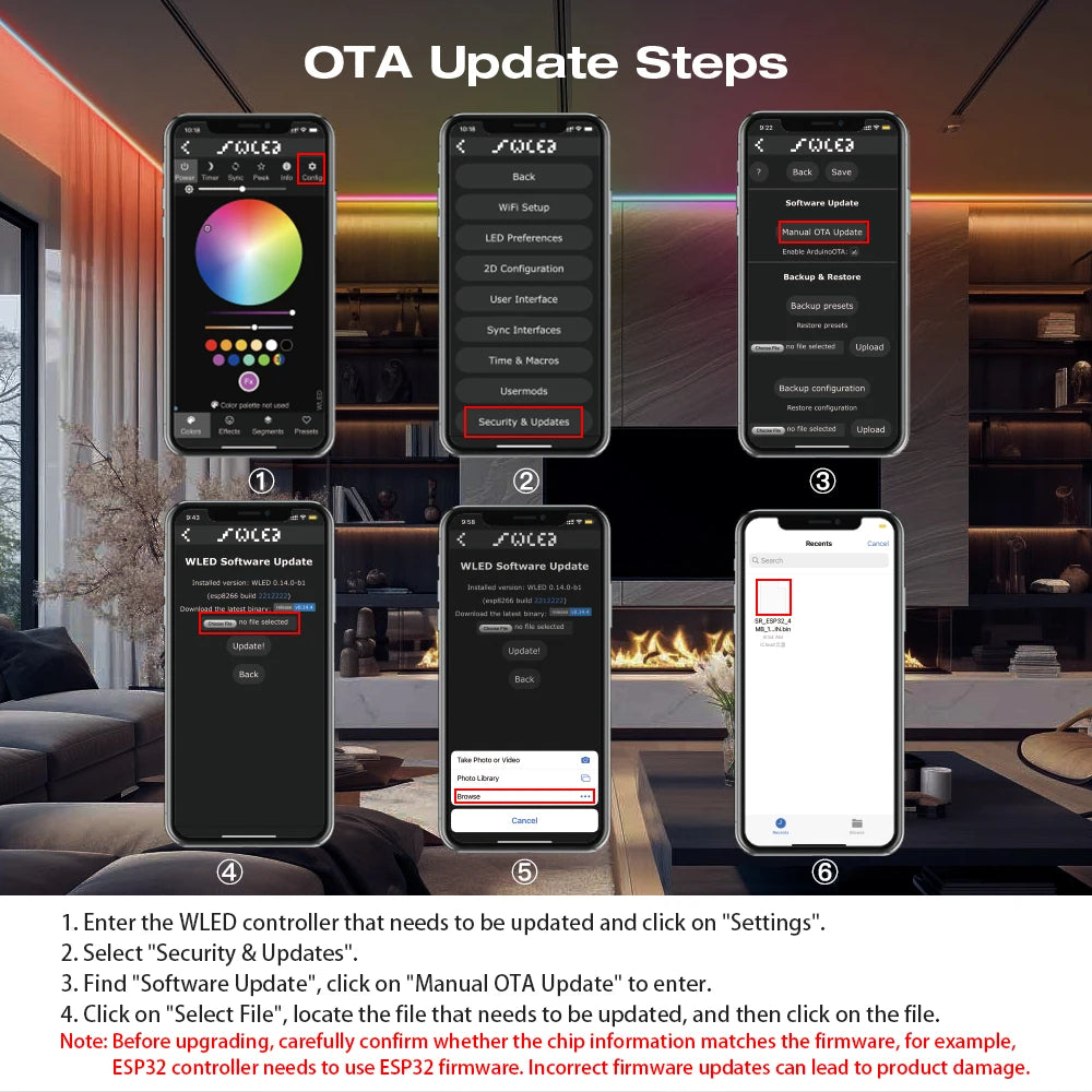 GLEDOPTO ESP32 Mini WLED LED Controller With Mic DIY Music Dynamic Modes Digital WS2811 WS2812 SK6812 TM1814 WS2813 WS2815 Strip