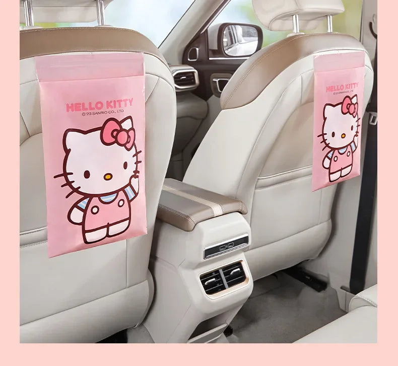 Sticky Car Trash Can - Car Garbage Bag Desk Organizer Auto Interior Storage Solution for Vehicle Cleanliness