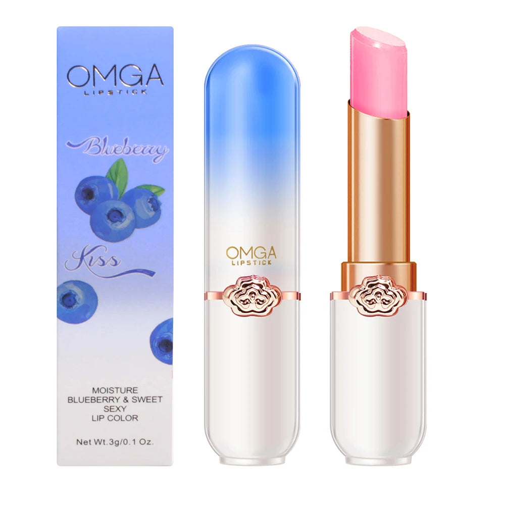 Moisturizing Lip Gloss Color Changing Lipstick Peach Lipstick Temperature Color Changing Waterproof Makeup Lipstick Cosmetics