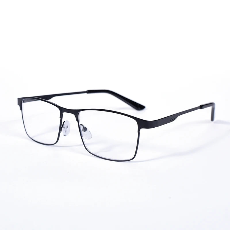 2025 NEW Men Blue light blocking Reading Glasses for Men Metal Full Frame Readers Magnifier Presbyopia Lens Eyewear +75+100+125