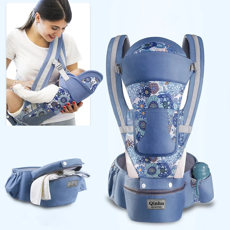 Baby Carrier Waist Stool With Storage Bag Kangaroo Shoulder Swaddle Sling Infant Kid Wrap Ergonomic Backpack Hipseat