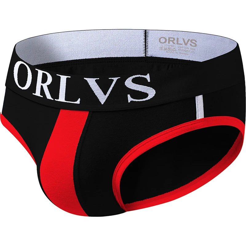 ORLVS Brand sexy gay briefs men bikini male underwear slip hombre calzoncillos hombre kinckers for men briefs addicted underwear