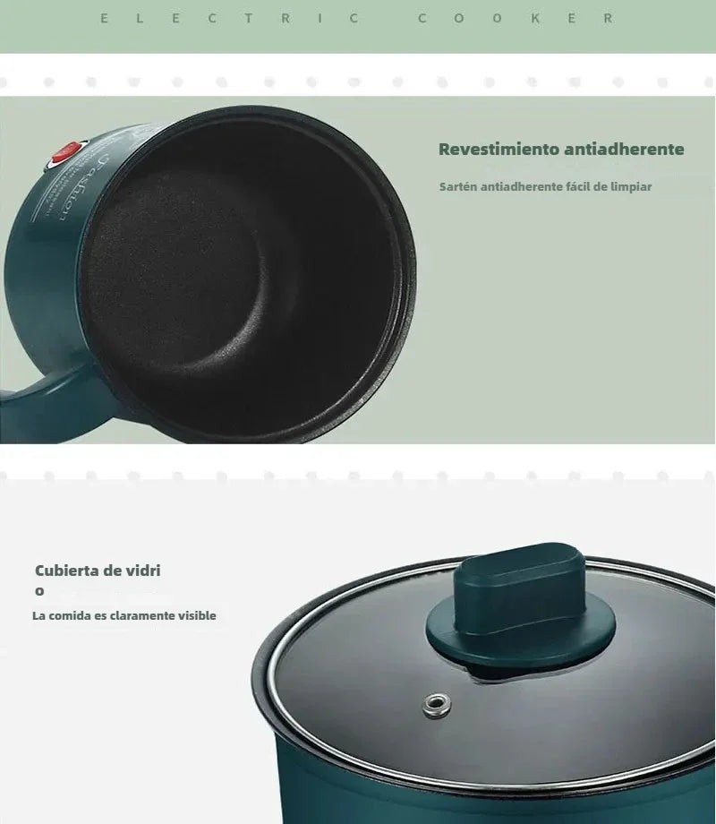 Mini Electric Cooker Non-stick Cooking 1-2 People Double Hot Pot steamer Hot Pot Multifunction Electric Cooker for Home 220V EU