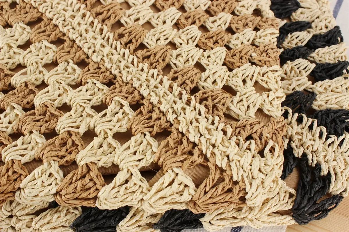 Women's Retro Handbag, Woven lightweight Handbag, Fashionable Commuting and Travel Shopping Bag,