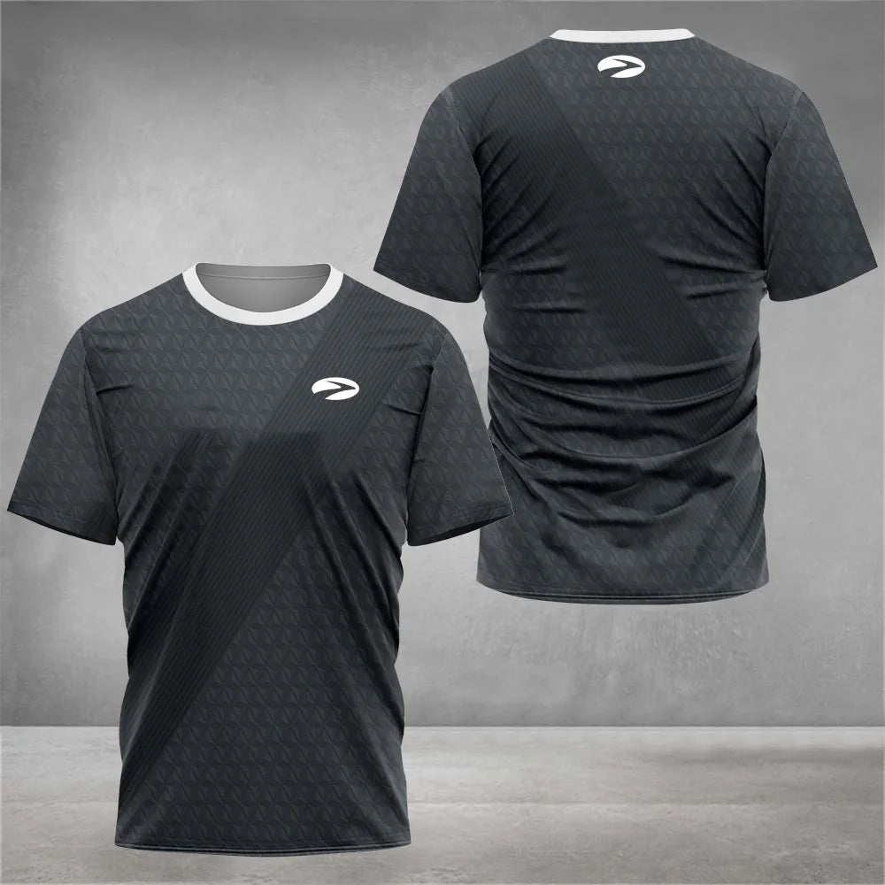 New Men's Crew Neck T-shirt Top Summer Holiday Lightweight Beach Short Sleeve Tee Tennis Badminton Volleyball Casual T-Shirt top