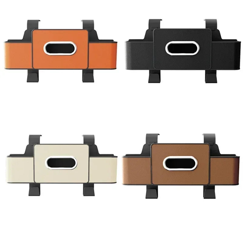 Multifunctional Car Organizer Rear Drainage Holder Storage Hanging Box In Car Bag For Stowing Tidy With Phone Tissue Cup Holder