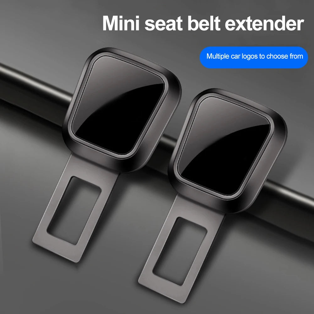1/2PCS Car Seat Belt Clip Extender Auto Safety Belt Extension Thick Insert Socket Extender Safety Buckle Seat belt buckle plug