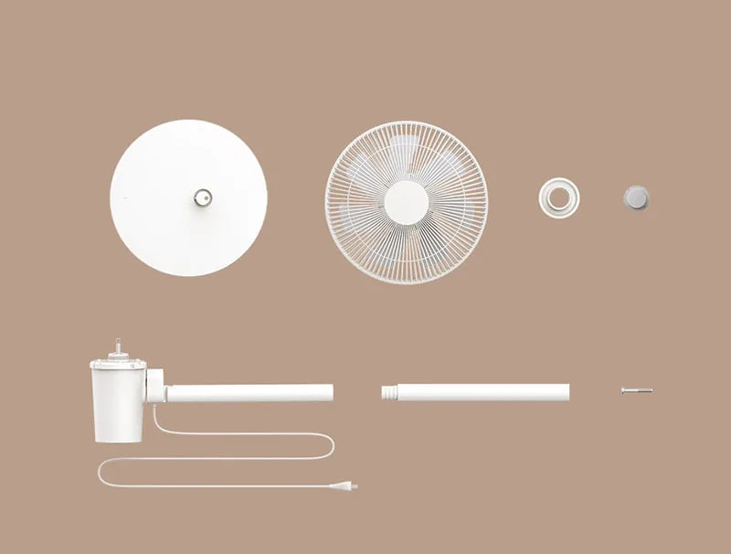MIJIA Floor Fan,7 Blade,Adjustable Wide-Angle 90°,Home Fan For Living Room,Support Connect MI HOME APP Wired Fan