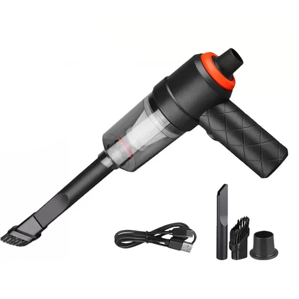 JANGKLIFE 3-in-1 Vacuum Cleaning Set USB Rechargeable Mini Car Vacuum Cleaner Home Use Dust Collector Automotive Cleaning Kit