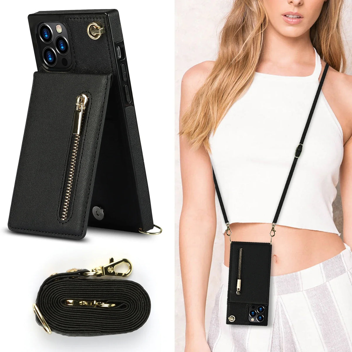 Crossbody Wallet for Huawei Mate 40 Pro 30 20 Lite P40 P30 Pro Plus Case with Card Holder Lanyard Strap Leather ZYXKZJLL