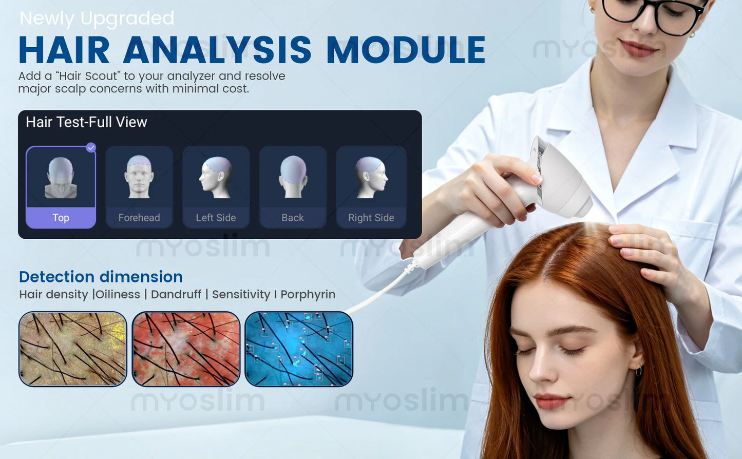 Q1 Pro Intelligent 3D Magic Skin Analyzer Mirror UV Wood Lamp Facial Skin Detection Scanner for Beauty Skin Analysis