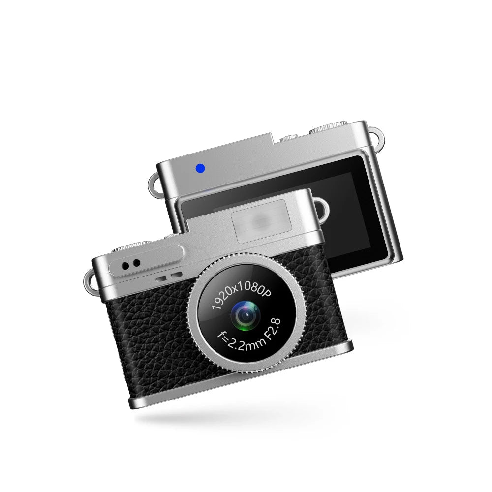 Pocket-Sized Retro Digital Camera, 1080P Mini Vlog Cam with Screen, Portable Camcorder for Kids, Teens, Travel, Sports & Gift