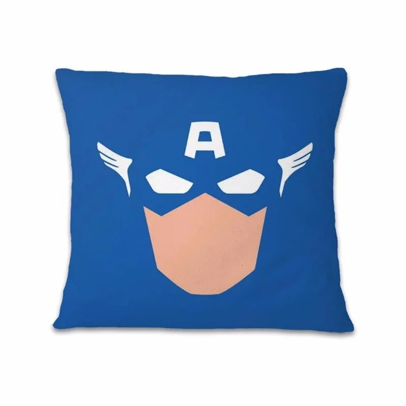 Spiderman cartoon pillowcase Iron Man Captain AmericaSuitable for sofa car bedroom decorative cushion cover pillow cover