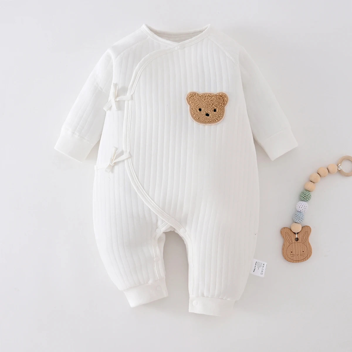 Boys Girls Bodysuit Newborn Winter Onesie Clothes Cotton Toddler Home Wear  0-6M Thickened Spring and Autumn Clothing