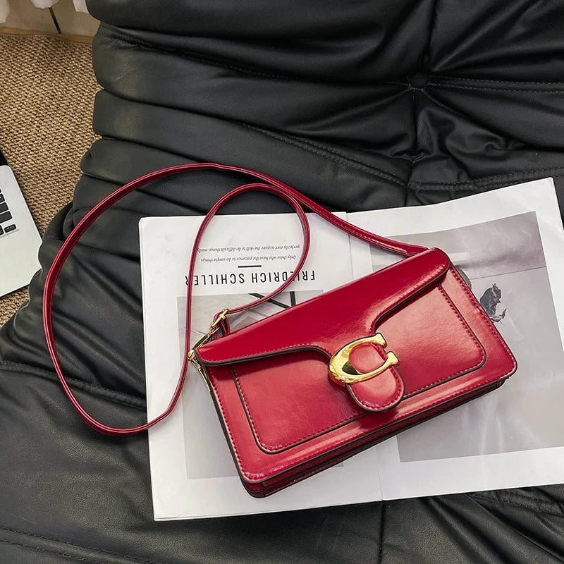 Double-Strap Small Square Crossbody Bag – Stylish Underarm Shoulder Purse For Women, Fashionable Classic Shoulder Bag 2026