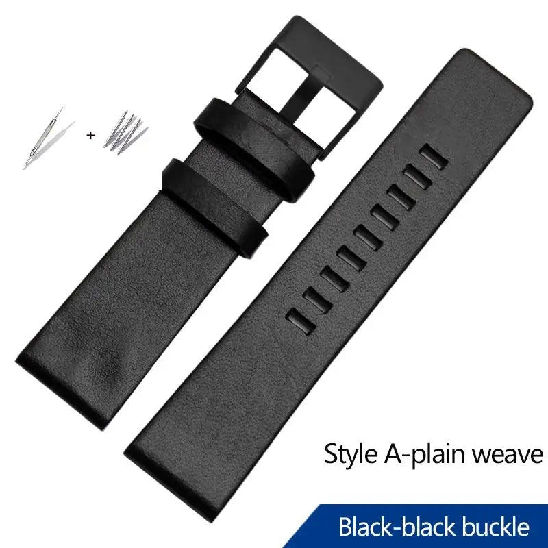 22/24/26/28/30/32mm For diesel Genuine Leather Strap Bracelet DZ7311 DZ7332 DZ7314 DZ1405 DZ4323 Watch Band Man's Black Brown