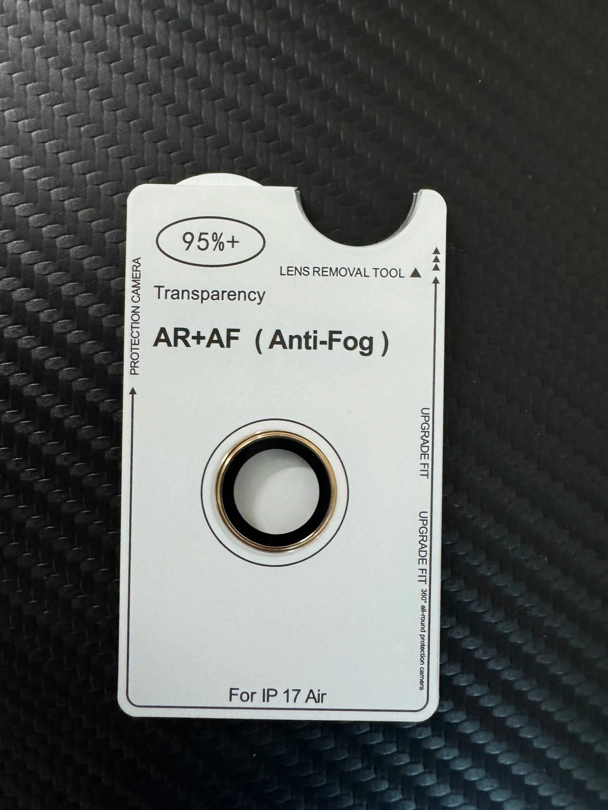 For iPhone Air Original AR AF Anti-Fog Tempered Glass Camera Protector Film Black Silver Grey Golden
