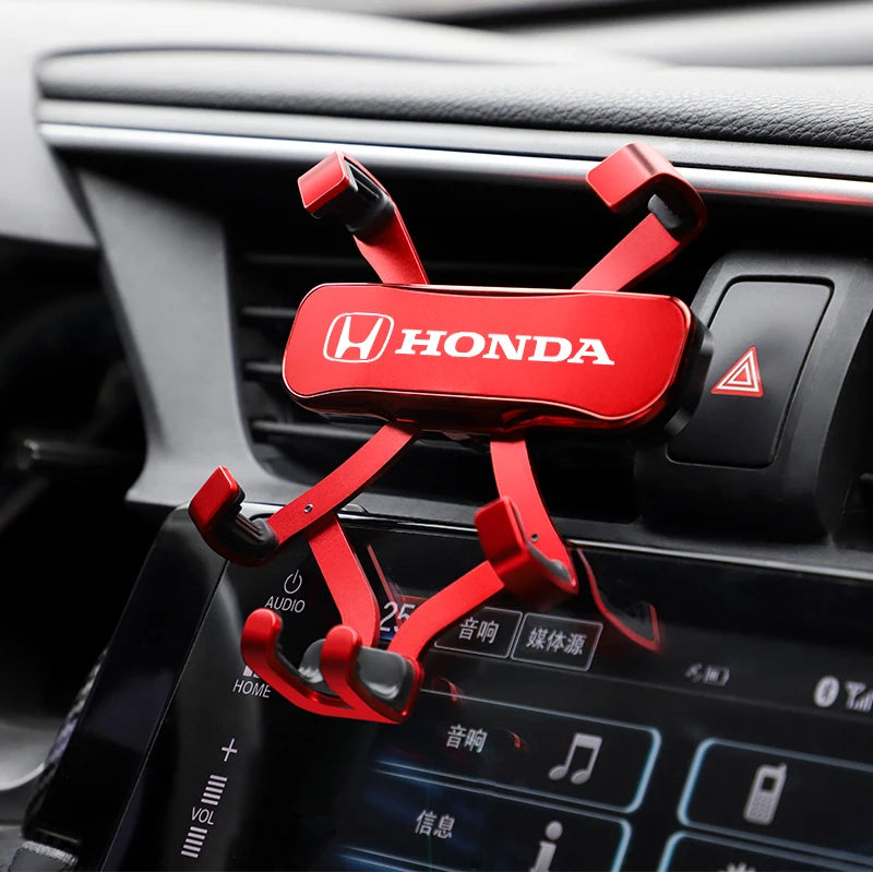 Gravity Phone Holder Car Air Vent Clip Mount Smartphone Stand For Honda Civic Accord Fit Jazz CRV BRV HRV Insight Pil