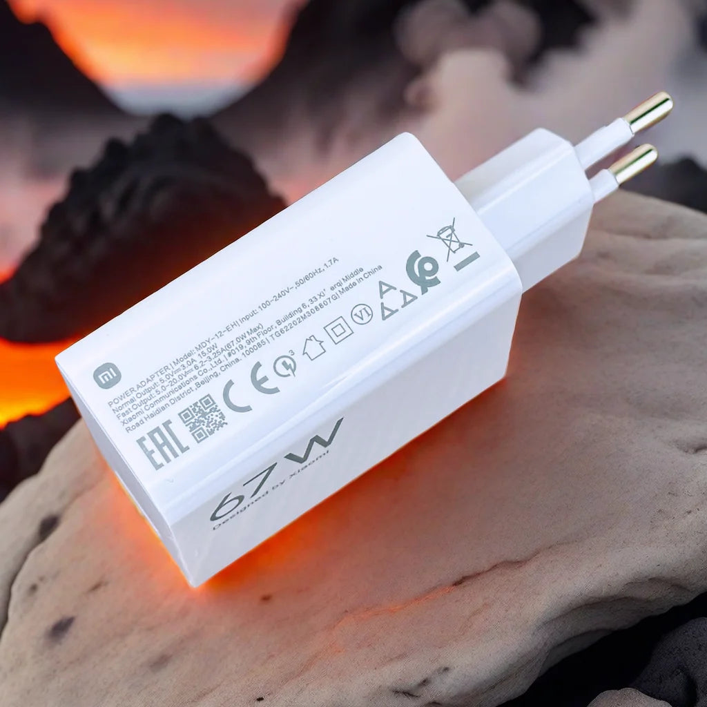 Original Xiaomi Charger 67W Turbo Fast Charge EU Gan Adapter For Poco X6 Pro X5 F5 Mi 14 13 12s Redmi K60 K50 K60E Mobile Phone