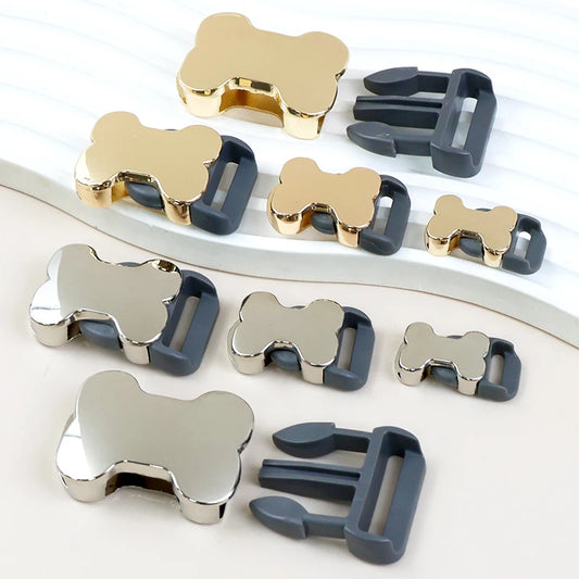 5/10Pcs 10-25mm Quick Side Release Buckle Metal Bag Belt Buckles Bone Shape Dog Collar Backpack Luggage DIY Garment Accessories